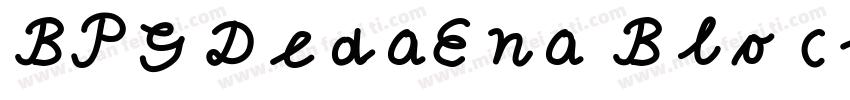 BPG DedaEna Block GP字体转换